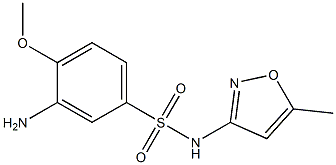 3-amino-4-methoxy-N-(5-methyl-1,2-oxazol-3-yl)benzene-1-sulfonamide Struktur