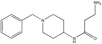 3-amino-N-(1-benzylpiperidin-4-yl)propanamide Struktur