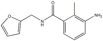 3-amino-N-(2-furylmethyl)-2-methylbenzamide Struktur