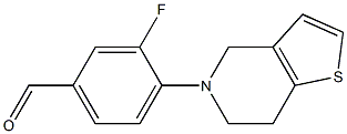 3-fluoro-4-{4H,5H,6H,7H-thieno[3,2-c]pyridin-5-yl}benzaldehyde Struktur