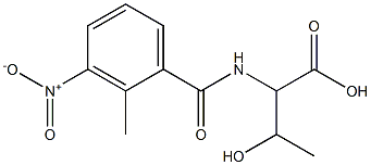 3-hydroxy-2-[(2-methyl-3-nitrophenyl)formamido]butanoic acid Struktur