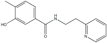 3-hydroxy-4-methyl-N-[2-(pyridin-2-yl)ethyl]benzamide Struktur