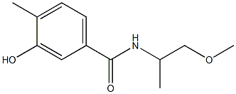 3-hydroxy-N-(1-methoxypropan-2-yl)-4-methylbenzamide Struktur