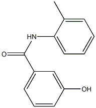 3-hydroxy-N-(2-methylphenyl)benzamide Struktur