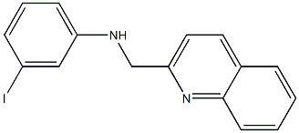 3-iodo-N-(quinolin-2-ylmethyl)aniline Struktur