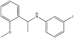 3-iodo-N-[1-(2-methoxyphenyl)ethyl]aniline Struktur