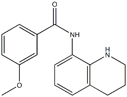 3-methoxy-N-(1,2,3,4-tetrahydroquinolin-8-yl)benzamide Struktur