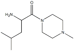 3-methyl-1-[(4-methylpiperazin-1-yl)carbonyl]butylamine Struktur