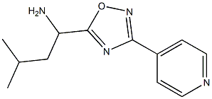 3-methyl-1-[3-(pyridin-4-yl)-1,2,4-oxadiazol-5-yl]butan-1-amine Struktur