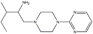 3-methyl-1-[4-(pyrimidin-2-yl)piperazin-1-yl]pentan-2-amine Struktur