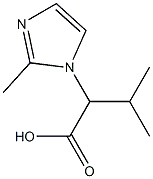 3-methyl-2-(2-methyl-1H-imidazol-1-yl)butanoic acid Struktur