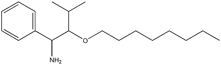 3-methyl-2-(octyloxy)-1-phenylbutan-1-amine Struktur