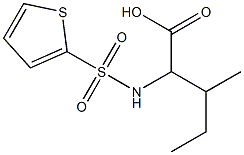 3-methyl-2-[(thien-2-ylsulfonyl)amino]pentanoic acid Struktur