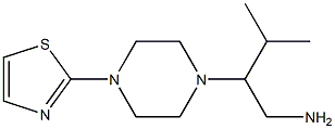 3-methyl-2-[4-(1,3-thiazol-2-yl)piperazin-1-yl]butan-1-amine Struktur