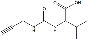 3-methyl-2-{[(prop-2-ynylamino)carbonyl]amino}butanoic acid Struktur