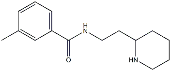 3-methyl-N-(2-piperidin-2-ylethyl)benzamide Struktur