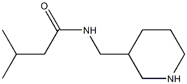 3-methyl-N-(piperidin-3-ylmethyl)butanamide Struktur