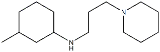 3-methyl-N-[3-(piperidin-1-yl)propyl]cyclohexan-1-amine Struktur