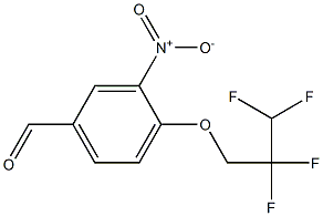 3-nitro-4-(2,2,3,3-tetrafluoropropoxy)benzaldehyde Struktur