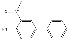 3-nitro-5-phenylpyridin-2-amine Struktur