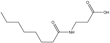 3-octanamidopropanoic acid Struktur