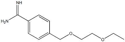 4-[(2-ethoxyethoxy)methyl]benzenecarboximidamide Struktur