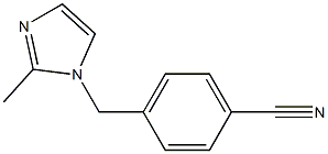 4-[(2-methyl-1H-imidazol-1-yl)methyl]benzonitrile Struktur