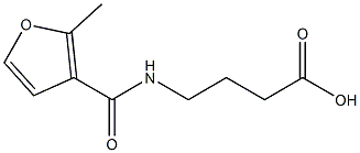 4-[(2-methyl-3-furoyl)amino]butanoic acid Struktur