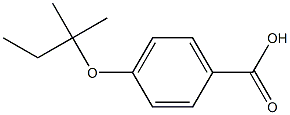 4-[(2-methylbutan-2-yl)oxy]benzoic acid Struktur