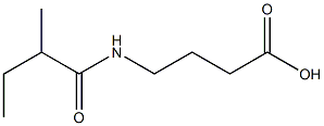 4-[(2-methylbutanoyl)amino]butanoic acid Struktur