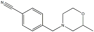 4-[(2-methylmorpholin-4-yl)methyl]benzonitrile Struktur