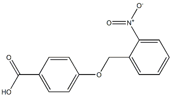 4-[(2-nitrophenyl)methoxy]benzoic acid Struktur