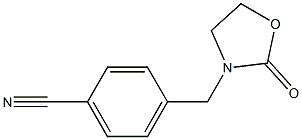 4-[(2-oxo-1,3-oxazolidin-3-yl)methyl]benzonitrile Struktur