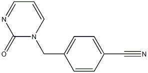 4-[(2-oxopyrimidin-1(2H)-yl)methyl]benzonitrile Struktur