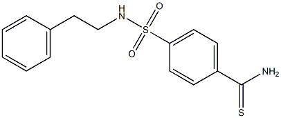 4-[(2-phenylethyl)sulfamoyl]benzene-1-carbothioamide Struktur