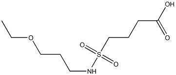 4-[(3-ethoxypropyl)sulfamoyl]butanoic acid Struktur