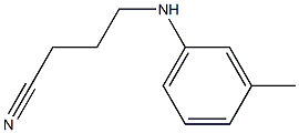 4-[(3-methylphenyl)amino]butanenitrile Struktur