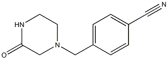 4-[(3-oxopiperazin-1-yl)methyl]benzonitrile Struktur