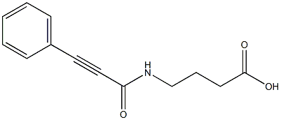 4-[(3-phenylprop-2-ynoyl)amino]butanoic acid Struktur