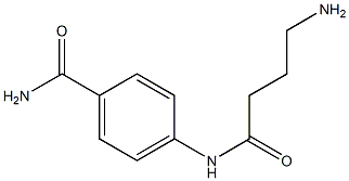 4-[(4-aminobutanoyl)amino]benzamide Struktur