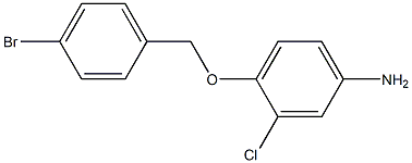 4-[(4-bromobenzyl)oxy]-3-chloroaniline Struktur