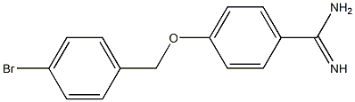 4-[(4-bromobenzyl)oxy]benzenecarboximidamide Struktur