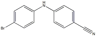 4-[(4-bromophenyl)amino]benzonitrile Struktur