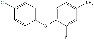 4-[(4-chlorophenyl)sulfanyl]-3-fluoroaniline Struktur