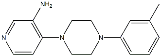 4-[4-(3-methylphenyl)piperazin-1-yl]pyridin-3-amine Struktur