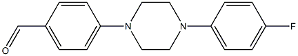 4-[4-(4-fluorophenyl)piperazin-1-yl]benzaldehyde Struktur