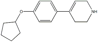 4-[4-(cyclopentyloxy)phenyl]-1,2,3,6-tetrahydropyridine Struktur