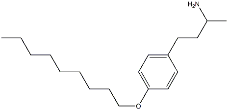 4-[4-(nonyloxy)phenyl]butan-2-amine Struktur