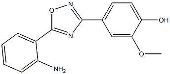 4-[5-(2-aminophenyl)-1,2,4-oxadiazol-3-yl]-2-methoxyphenol Struktur