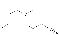 4-[butyl(ethyl)amino]butanenitrile Struktur